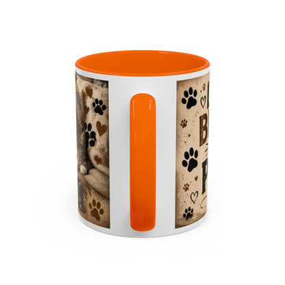 Dog & Cat Coffee Mug - "Less People, More Dogs & Cats" Accent Ceramic Mug