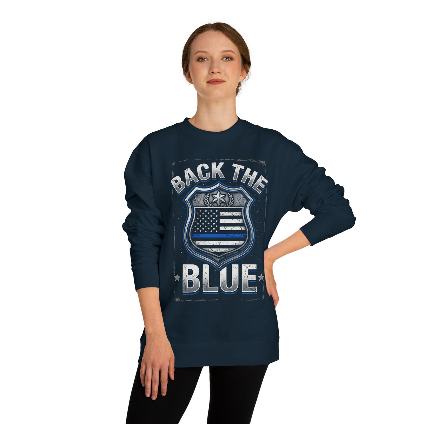 Back the Blue Sweatshirt — Police Support Crewneck