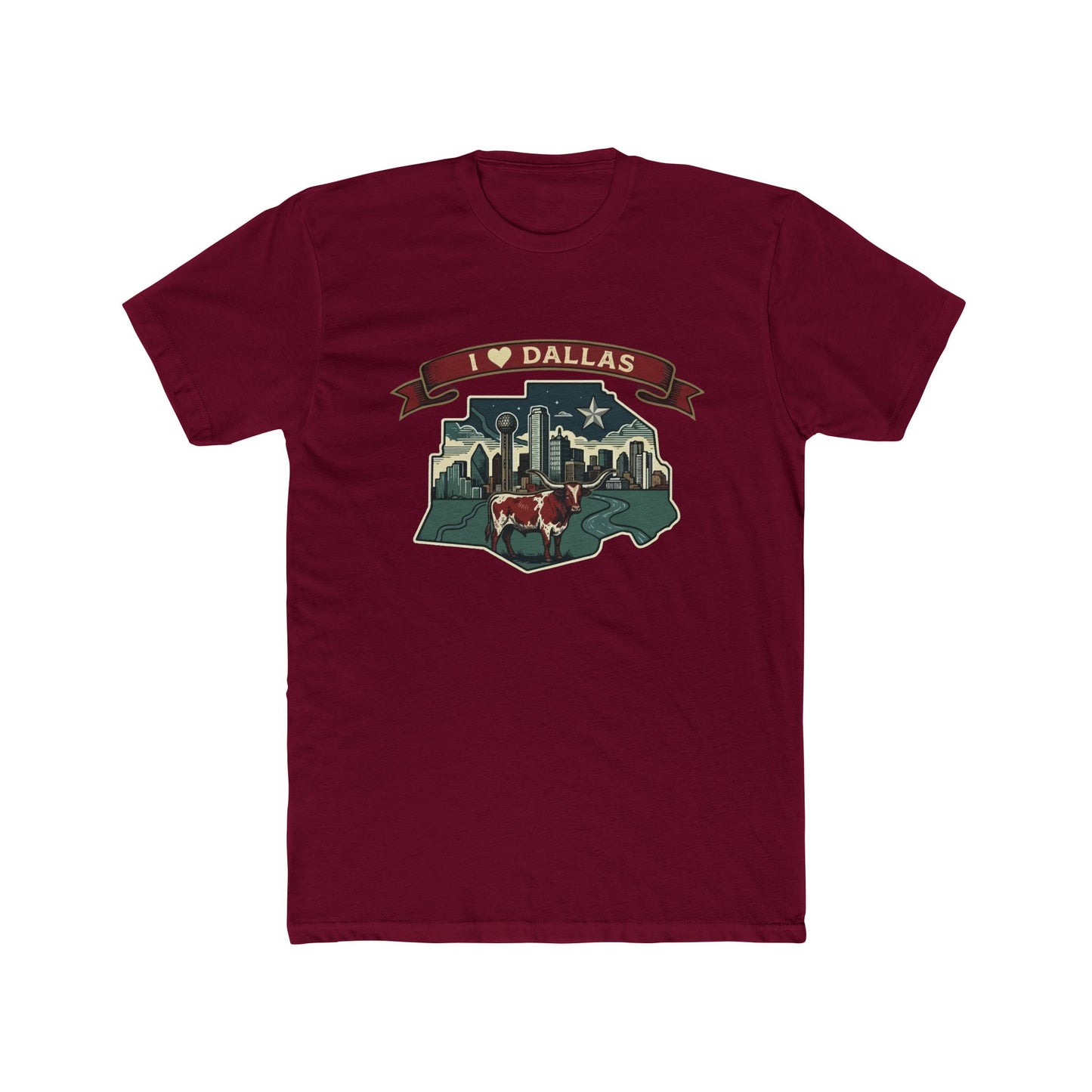 I Heart Dallas Tee — Vintage Dallas Skyline T-Shirt