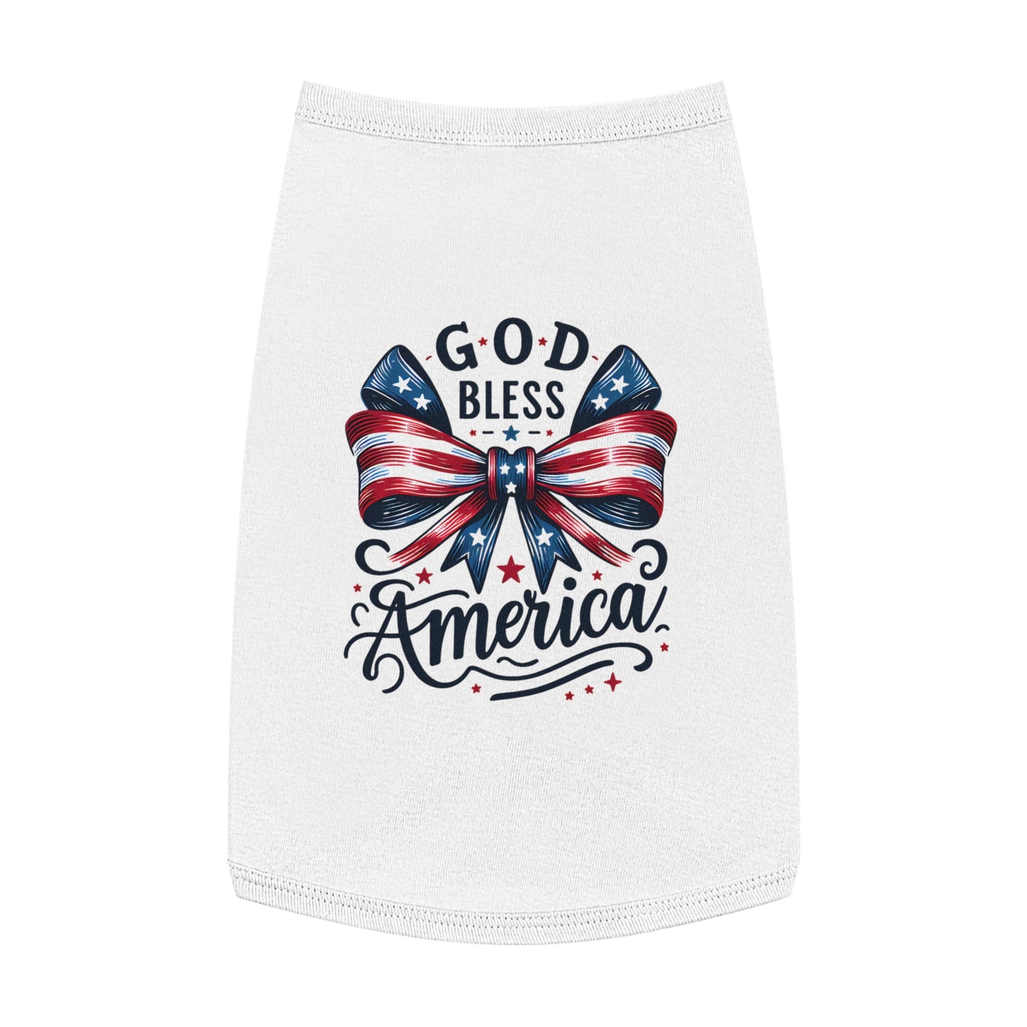 God Bless America Patriotic Pet Tank Top