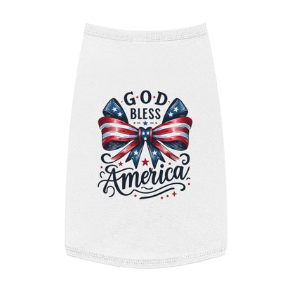 God Bless America Patriotic Pet Tank Top