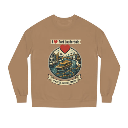 I  Fort Lauderdale Crewneck Sweatshirt — Venice of America Canals Graphic