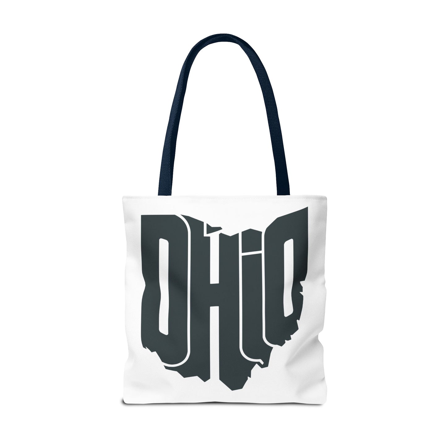 Ohio State Outline Tote Bag — Retro Ohio Text Graphic Tote