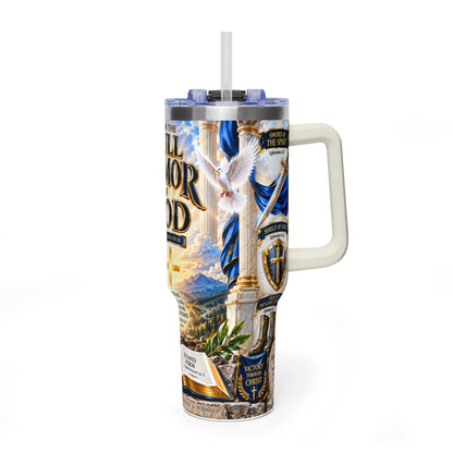 Armor of God 40oz Thermal Tumbler — Christian Inspirational Travel Mug