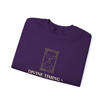 Divine Timing Human Rushing  Sweatshirt