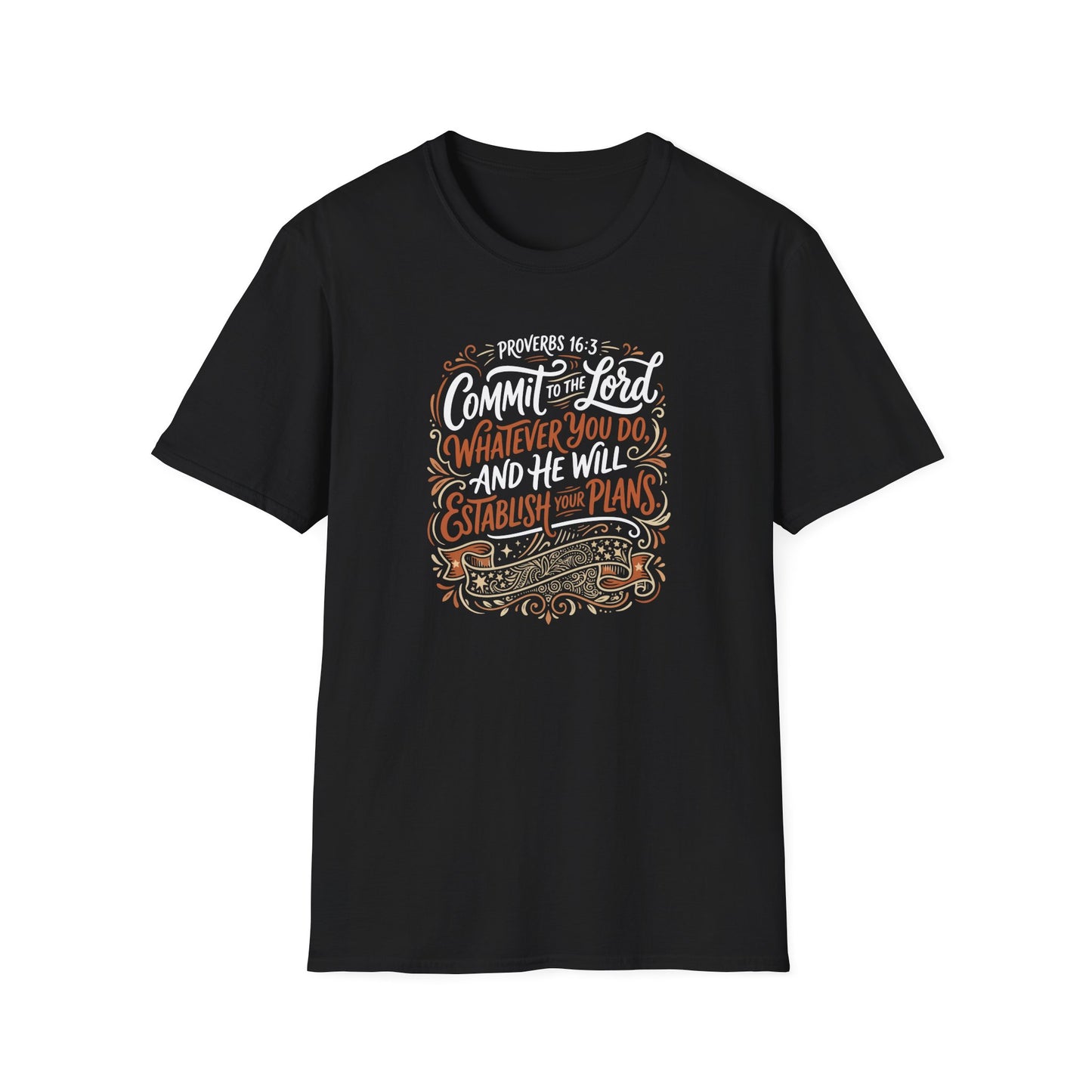 Proverbs 16:3 Commit to the Lord Christian T-Shirt