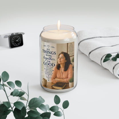 Inspirational Soy Candle — “All Things Work Together For Good” (13.75 oz)