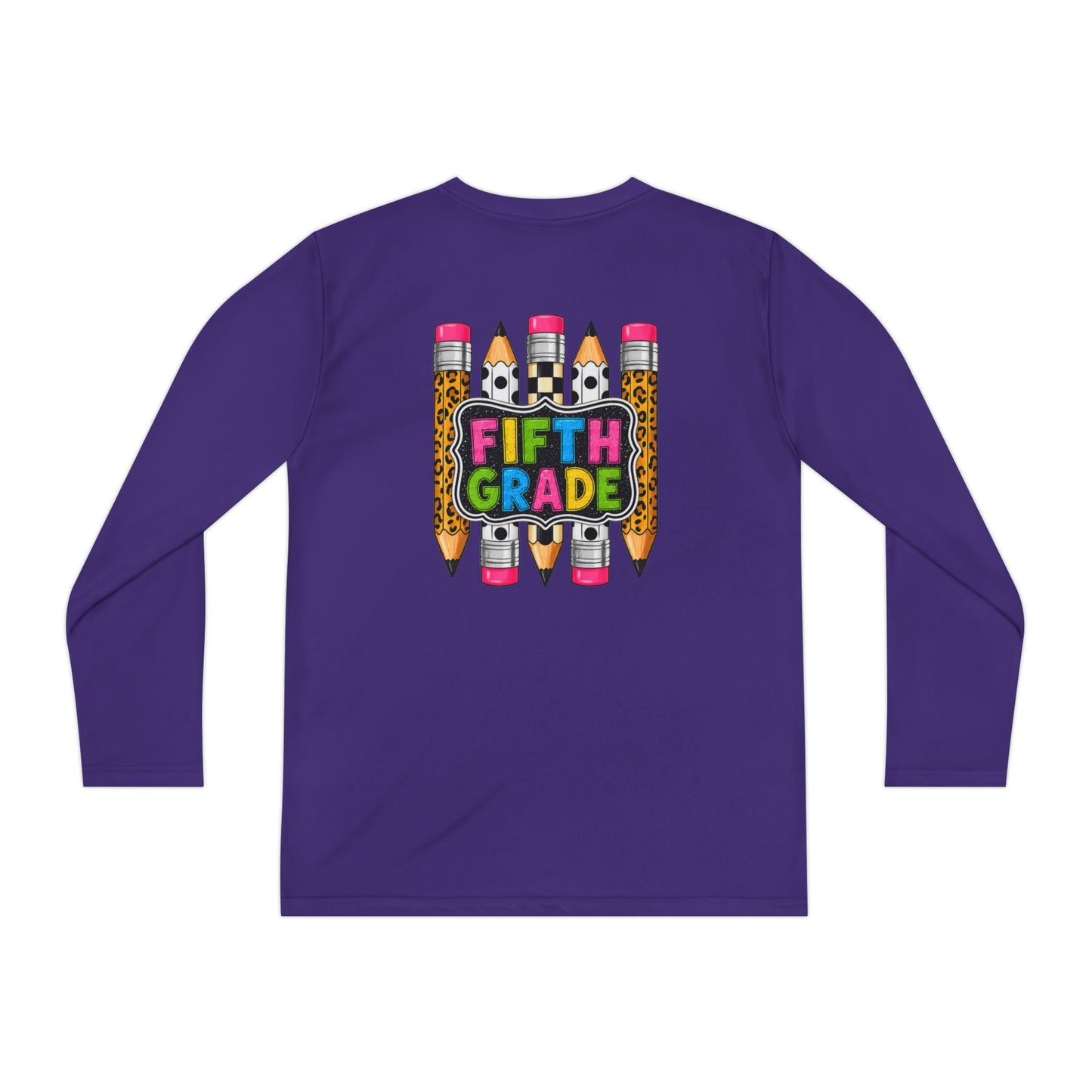 Fifth Grade Pencil Graphic Youth Long Sleeve Tee