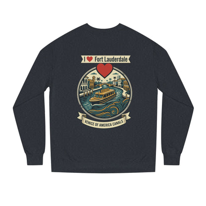 I  Fort Lauderdale Crewneck Sweatshirt — Venice of America Canals Graphic