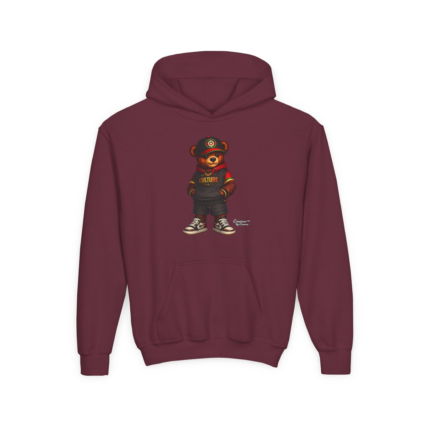 Kids Bear Hoodie — Streetwear Teddy Graphic Sweatshirt