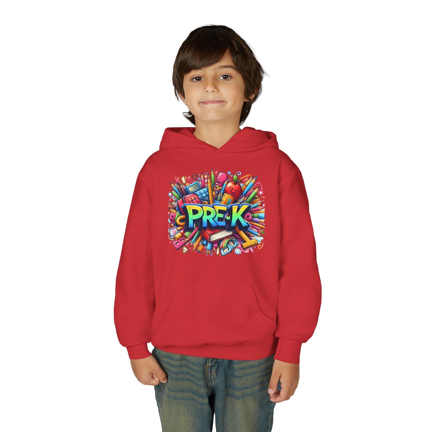 Pre-K Kids Hoodie — Colorful Back-to-School Preschool Sweatshirt