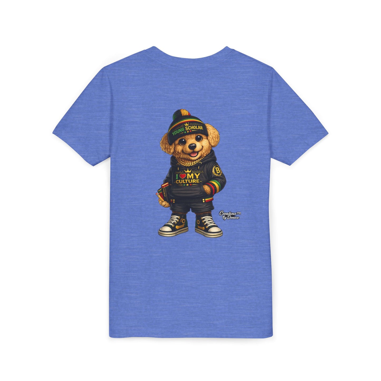 Youth Bear Graphic Tee – "I Love My Culture" Urban Streetwear
