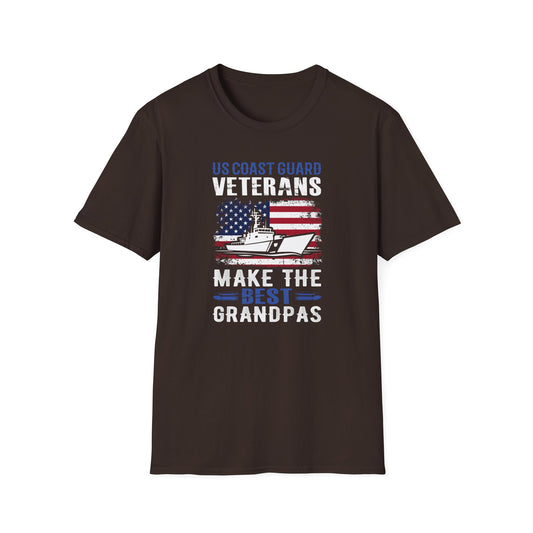 US Coast Guard Veterans Make the Best Grandpas T-Shirt