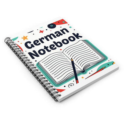 German Notebook — Spiral Ruled Journal for Language Learners