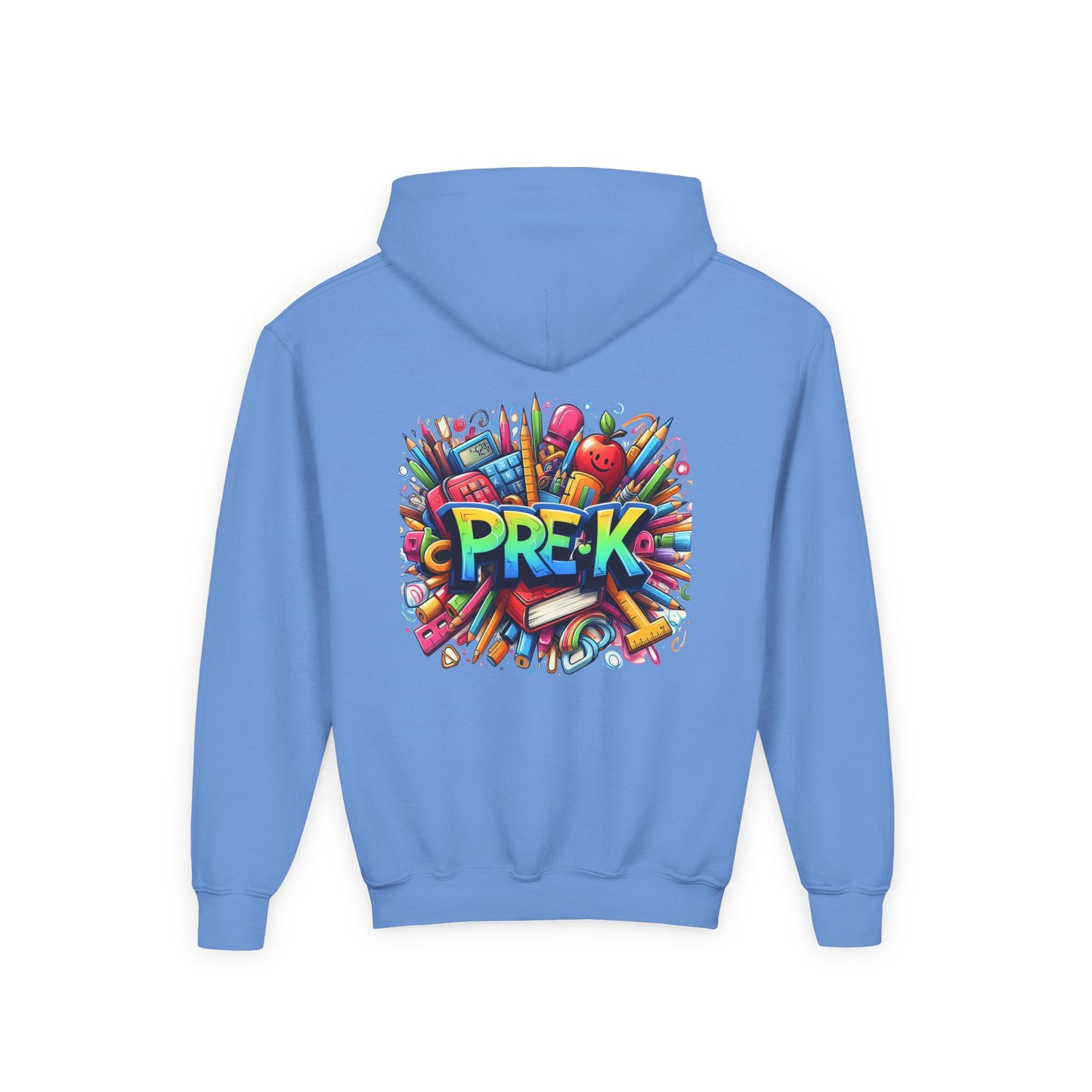 Pre-K Kids Hoodie — Colorful Back-to-School Preschool Sweatshirt