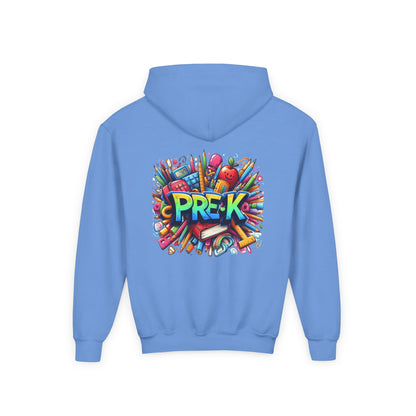 Pre-K Kids Hoodie — Colorful Back-to-School Preschool Sweatshirt