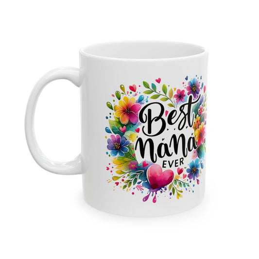 Best Mama Ever Floral Ceramic Mug — Colorful Mother’s Day Gift (11oz, 15oz)