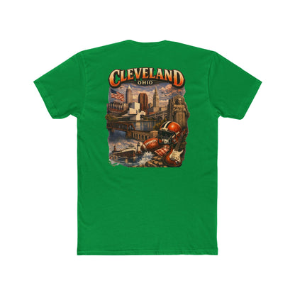 Cleveland Ohio Vintage Football Cityscape T-Shirt