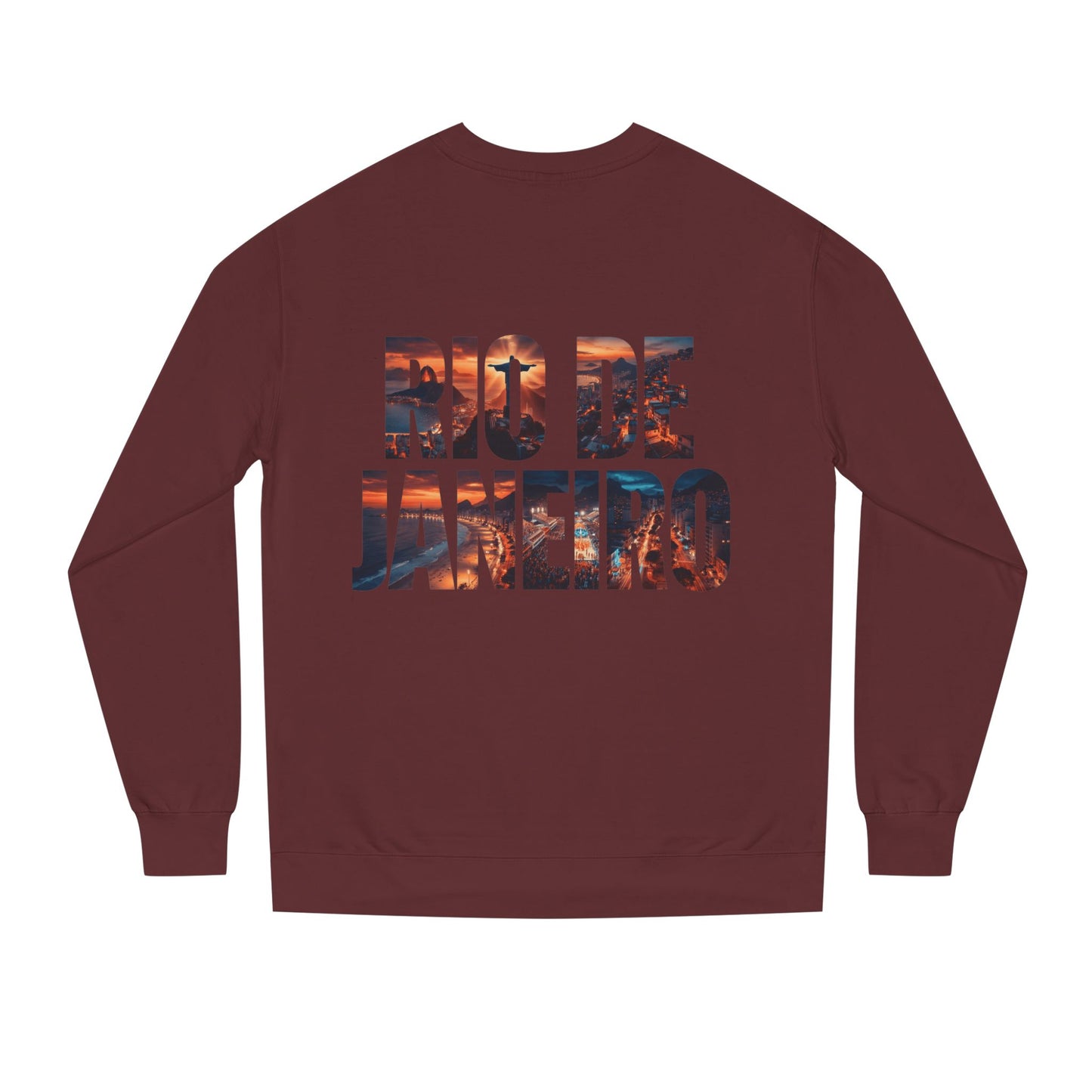 Rio de Janeiro Graphic Sweatshirt — Sunset Typography Travel Crewneck