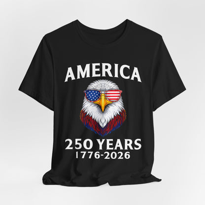 America 250 Years Tee — Patriotic Bald Eagle 1776-2026 T-Shirt
