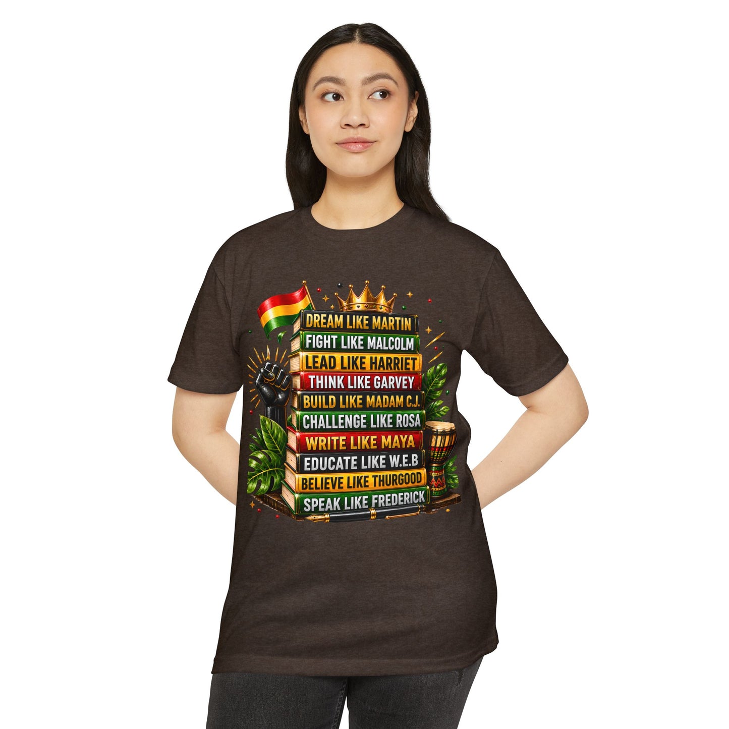 Inspirational Black History Leaders Graphic T-Shirt