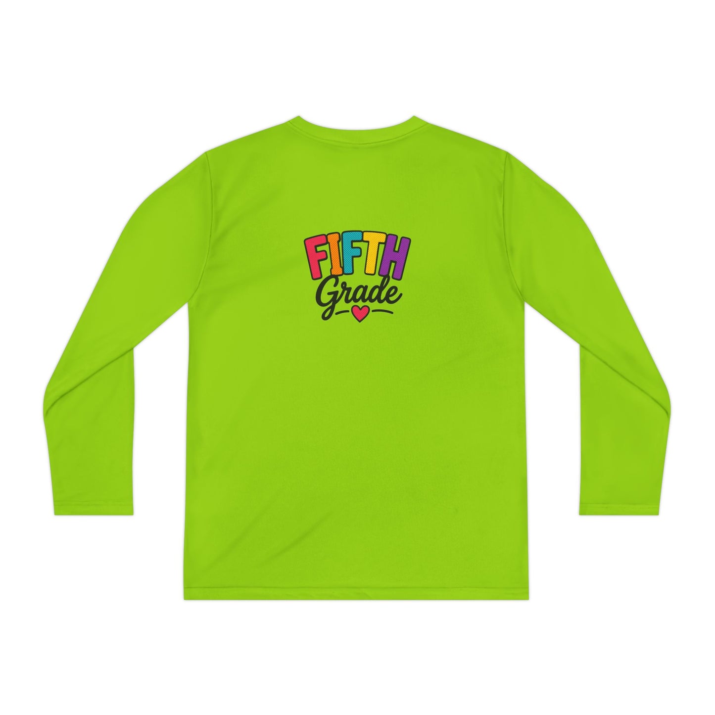 Fifth Grade Youth Long Sleeve Tee — Colorful Back-to-School Shirt