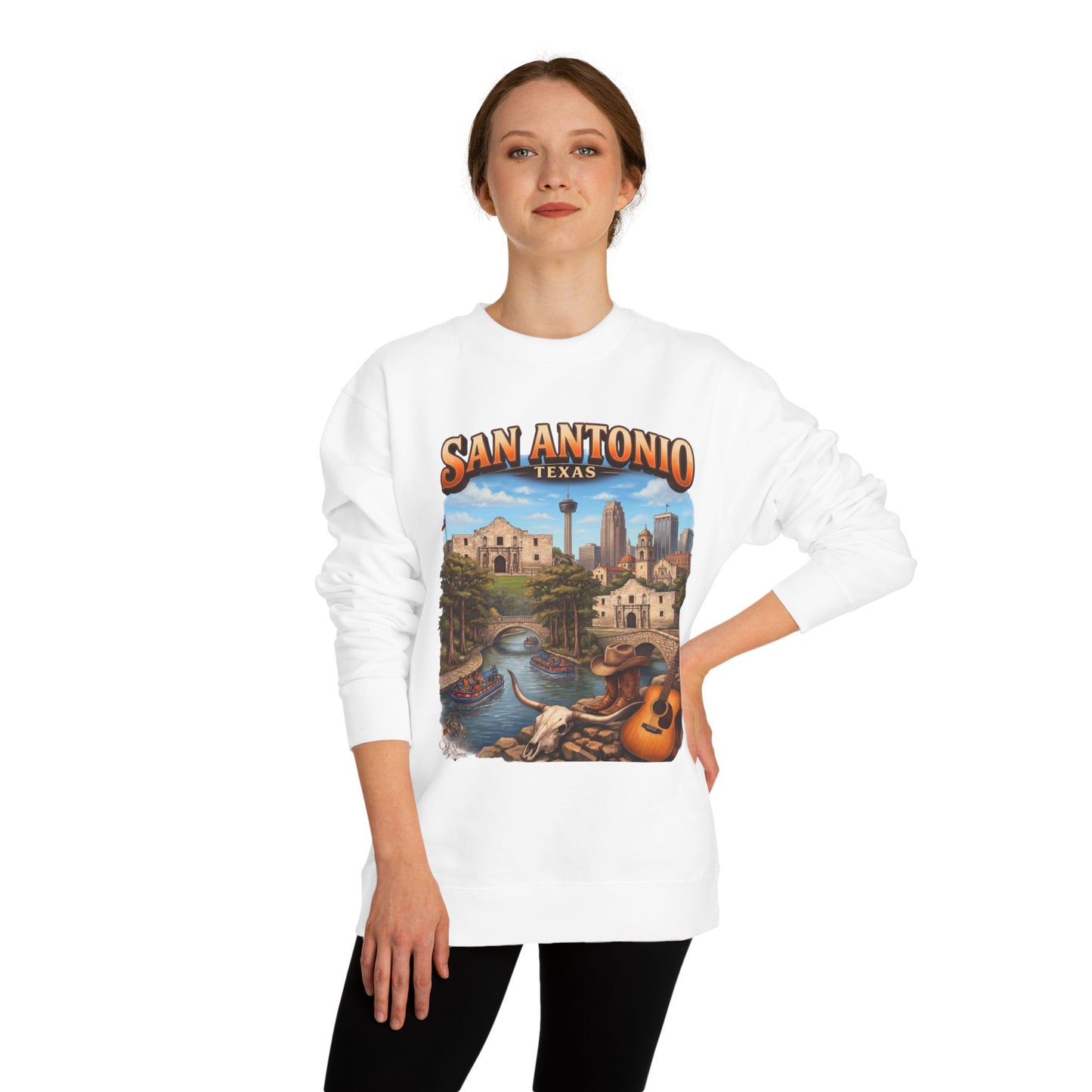 San Antonio Riverwalk Sweatshirt — Texas Travel Scenic Crewneck