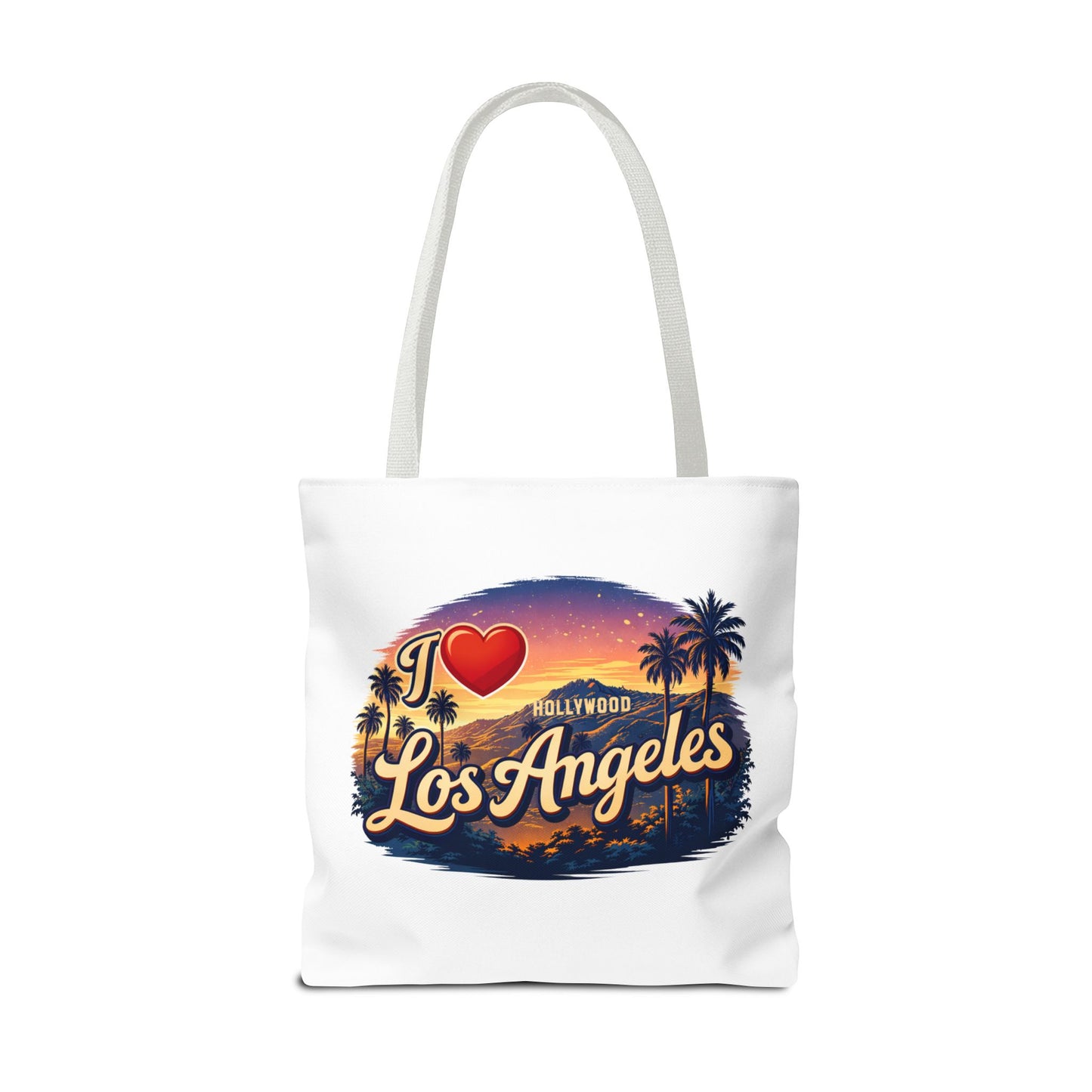 I  Los Angeles Tote Bag – Retro Sunset Hollywood Palm Tree Beach Souvenir