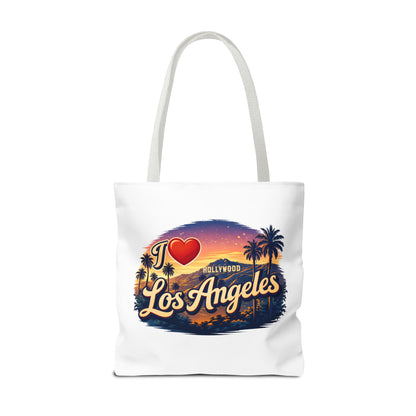 I  Los Angeles Tote Bag – Retro Sunset Hollywood Palm Tree Beach Souvenir