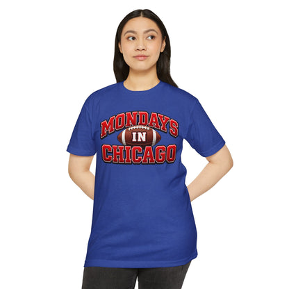 Mondays in Chicago Football T-Shirt