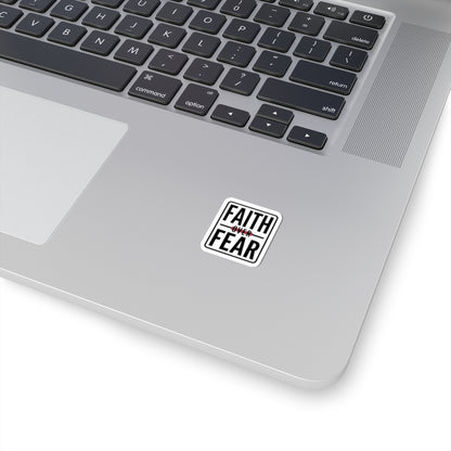 Faith Over Fear Sticker | city basketball, hometown pride