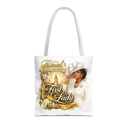 First Lady 'Blessed & Highly Favored' Tote Bag