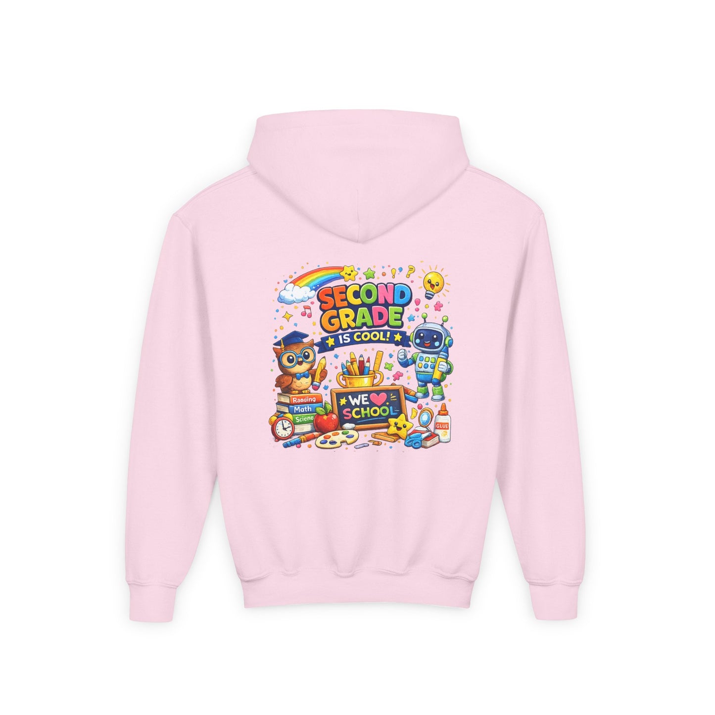 Second Grade Hoodie — 'Second Grade Is Cool' Kids Back-to-School Sweatshirt