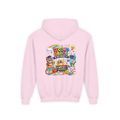 Second Grade Hoodie — 'Second Grade Is Cool' Kids Back-to-School Sweatshirt