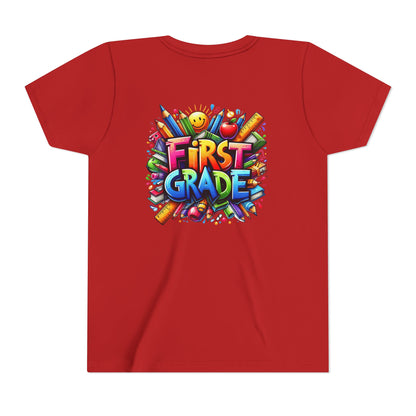 First Grade Kids Tee — Colorful Back-to-School Shirt for Boys & Girls