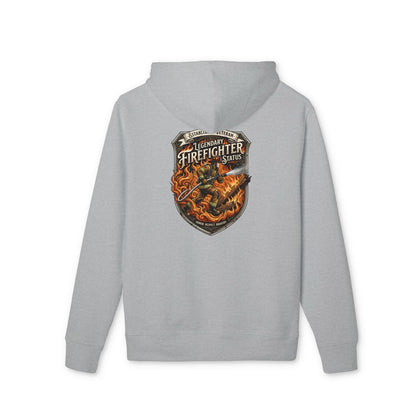 Firefighter Shield Hoodie — Legendary Firefighter Vintage Emblem