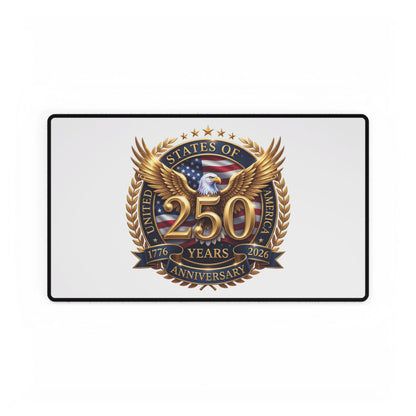 250th Anniversary USA Desk Mat — Patriotic Eagle Mousepad