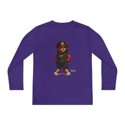 Youth Long Sleeve Tee — Streetwear Teddy Bear Graphic
