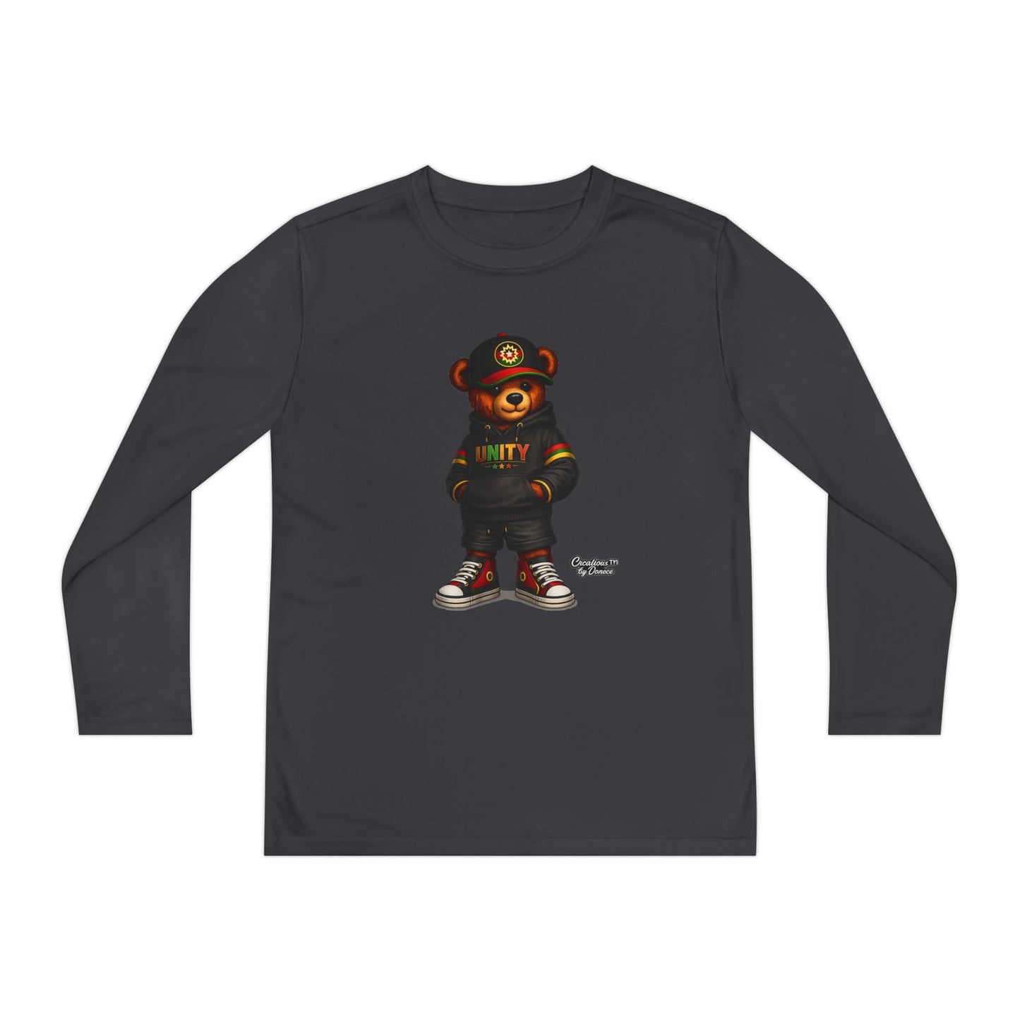 Youth Long Sleeve Tee — 'Unity' Streetwear Bear Graphic