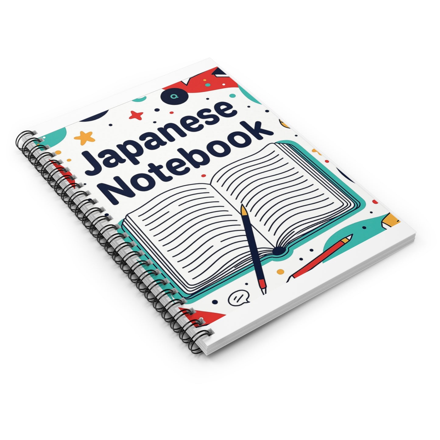 Japanese Notebook — Spiral Ruled Journal for Language Learners