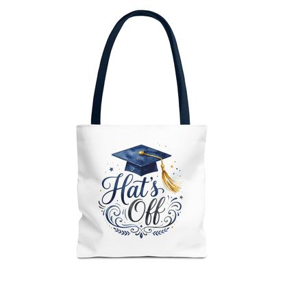 Graduation Tote Bag "Hats Off" — Cap & Tassel Celebration Tote