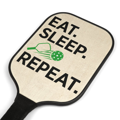 Pickleball Paddles "Eat. Sleep. Repeat." - 2-Pack Starter Kit with Balls