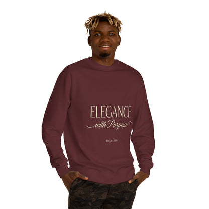 Elegance with Purpose Crewneck Sweatshirt — First Lady Inspirational Pullover