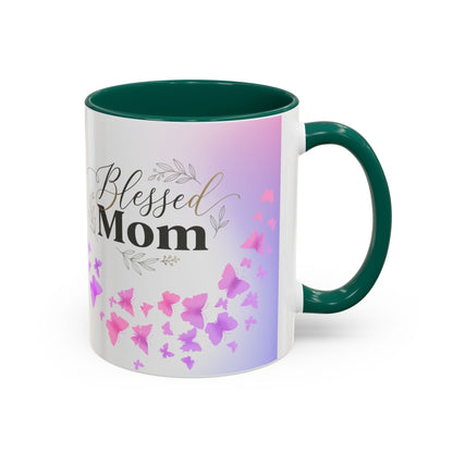 Blessed Mom Butterfly Mug — Colorful 11oz/15oz Ceramic Gift for Mother's Day
