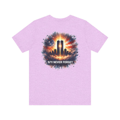 9/11 Never Forget T-Shirt — Twin Towers Tribute Tee