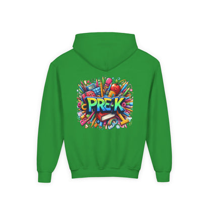 Pre-K Kids Hoodie — Colorful Back-to-School Preschool Sweatshirt