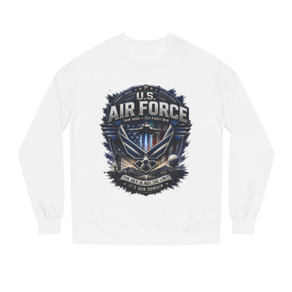 Air Force Crewneck Sweatshirt - U.S. Military Emblem Graphic
