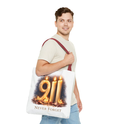 9/11 Never Forget Memorial Tote Bag