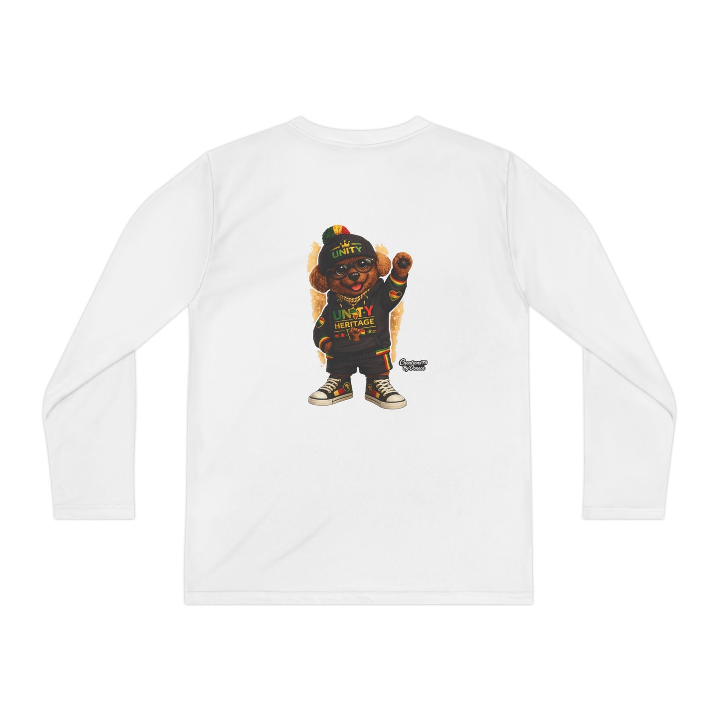 T-Shirt — Kids Rasta Teddy Graphic Long Sleeve