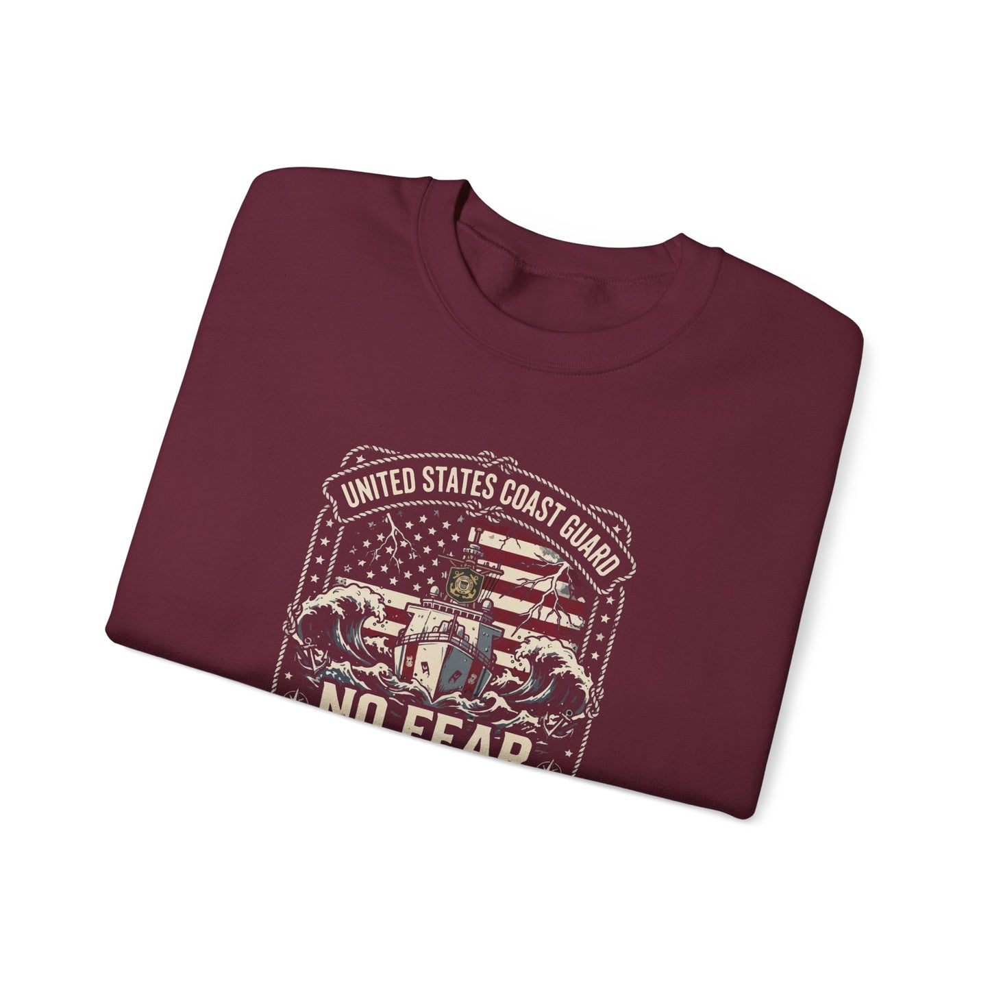 United States Coast Guard No Fear in the Storm Sweatshirt